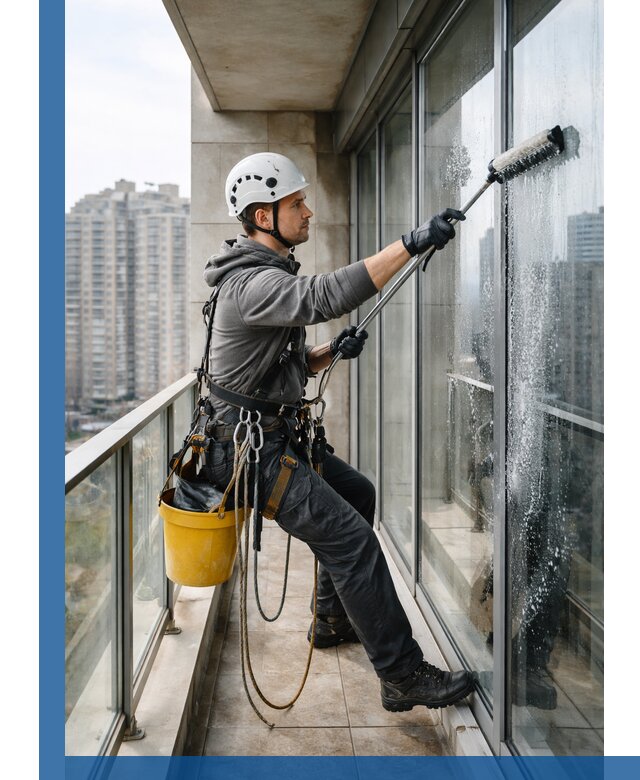 Профессиональная мойка балконного остекления в Сыктывкаре