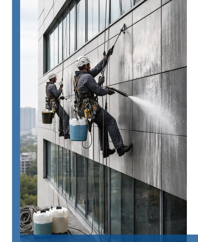 Профессиональная мойка вентилируемых фасадов в Сыктывкаре