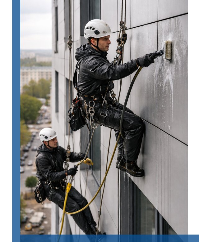 Профессиональная мойка фасада из композита в Сыктывкаре