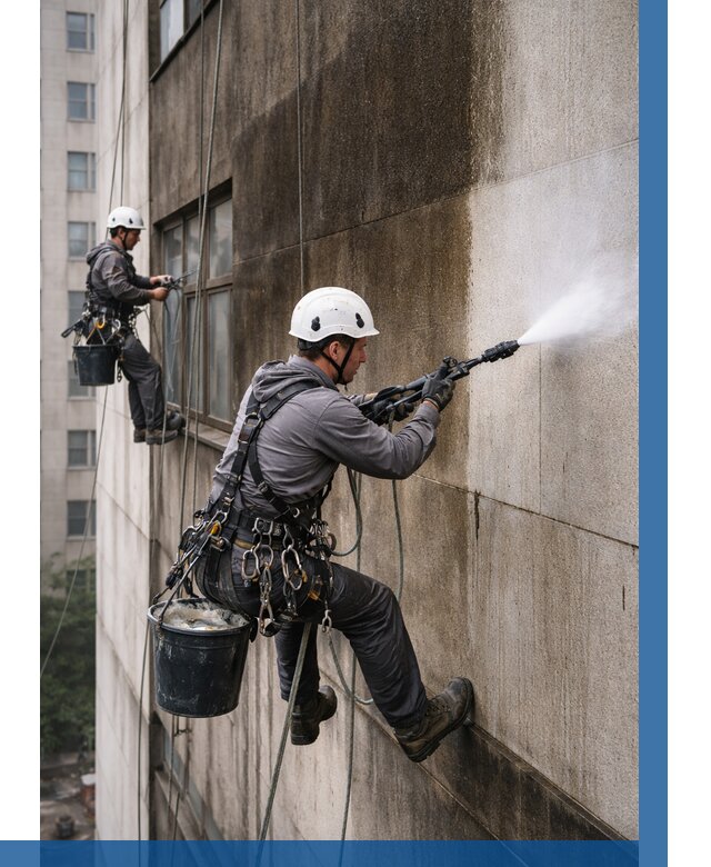 Очистка фасада от копоти в Сыктывкаре от 258 р. | ВЫСОТНИК-Скт