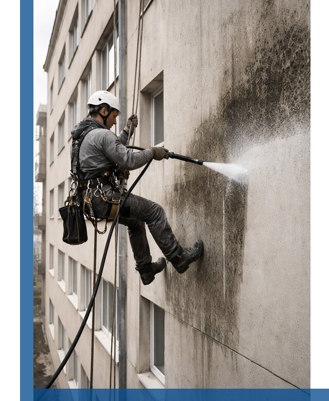 Профессиональная очистка фасадов от плесени в Сыктывкаре