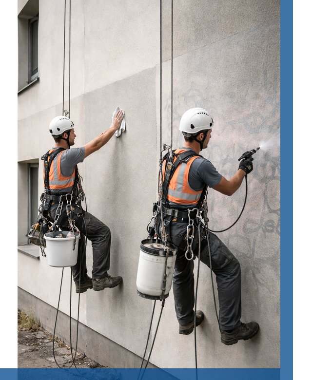 Антиграффити покрытие фасада в Сыктывкаре от 619 р. | ВЫСОТНИК-Скт