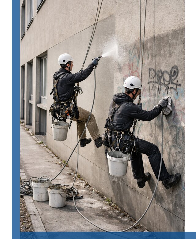 Антиграффити покрытие фасада с защитой от надписей в Сыктывкаре