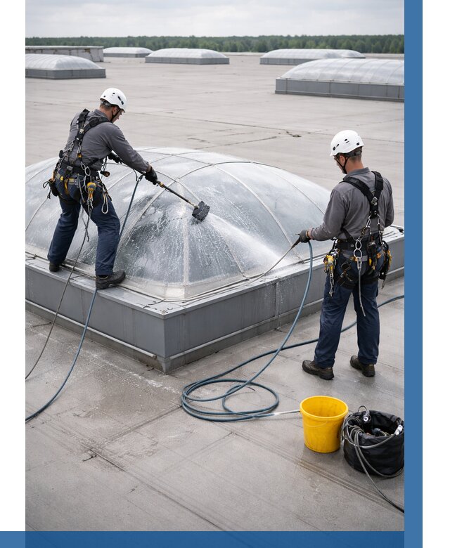 Мойка зенитных фонарей в Сыктывкаре, заказать от 4640 р. | ВЫСОТНИК-Скт