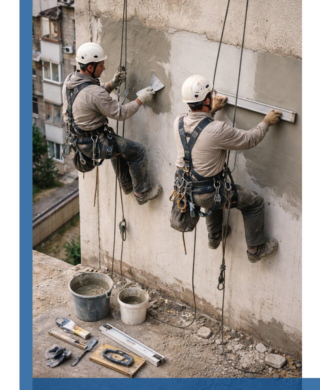 Комплексный ремонт штукатурного фасада с гарантией в Сыктывкаре