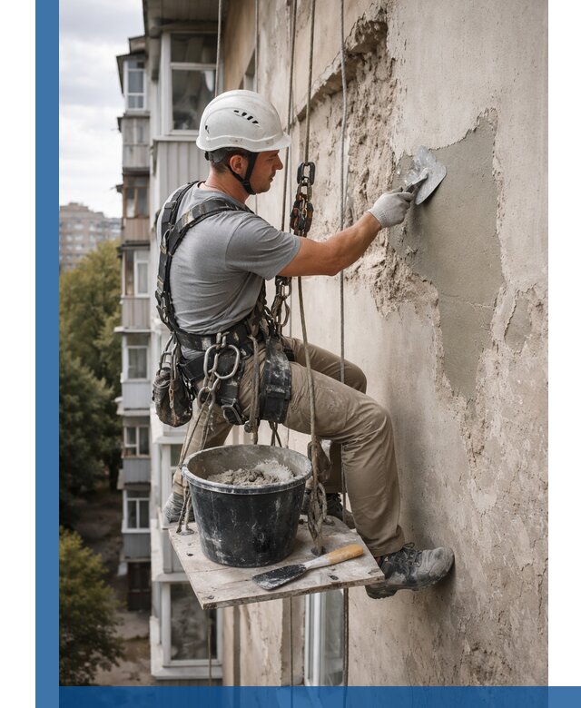 Восстановление фасадной штукатурки в Сыктывкаре с гарантией качества