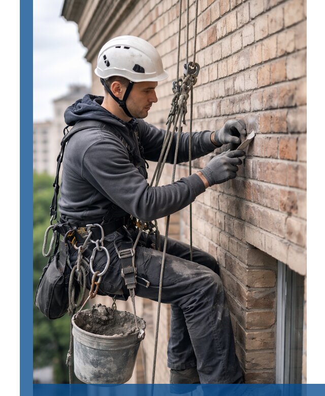 Качественный ремонт кирпичной кладки фасада в Сыктывкаре с гарантией