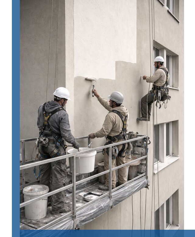 Покраска оштукатуренного фасада в Сыктывкаре под ключ с гарантией