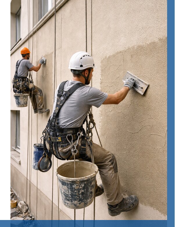 Декоративная штукатурка фасада в Сыктывкаре от 1237 р. | ВЫСОТНИК-Скт