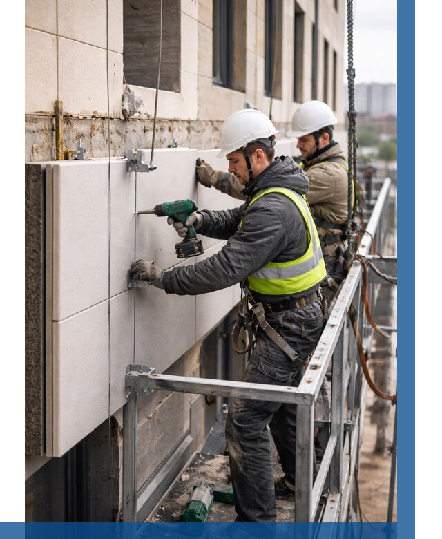 Монтаж фасадных термопанелей в Сыктывкаре от 1547 р. | ВЫСОТНИК-Скт