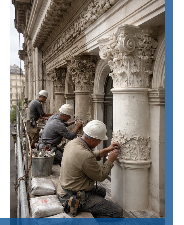 Реставрация фасадной лепнины в Сыктывкаре от 2578 р. | ВЫСОТНИК-Скт