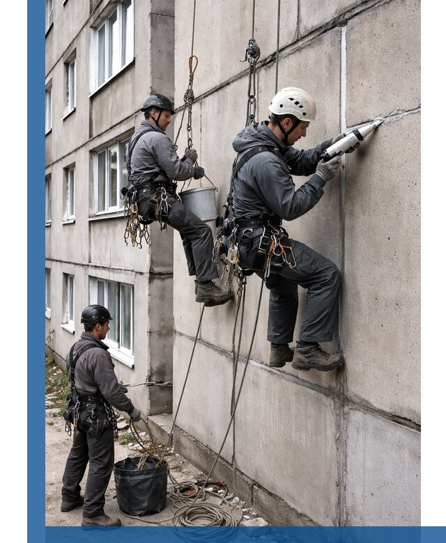 Герметизация межпанельных швов в Сыктывкаре с гарантией герметичности