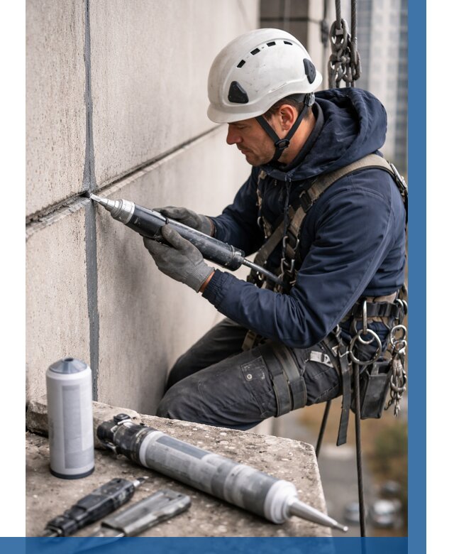 Вторичная герметизация швов в Сыктывкаре от 464 р. | ВЫСОТНИК-Скт