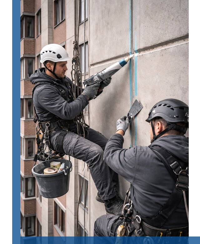 Вторичная герметизация швов фасада и кровли в Сыктывкаре