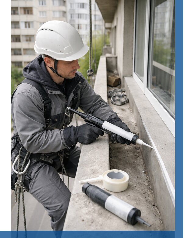 Герметизация швов лоджии в Сыктывкаре от 4640 р. | ВЫСОТНИК-Скт