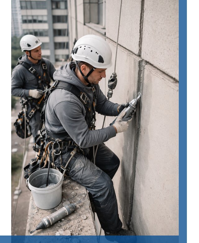 Ремонт деформационных швов здания в Сыктывкаре от 1031 р. | ВЫСОТНИК-Скт