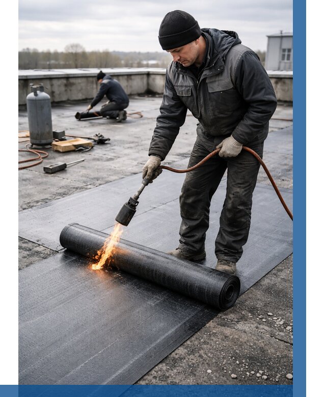 Ремонт наплавляемой кровли в Сыктывкаре от 722 р. | ВЫСОТНИК-Скт