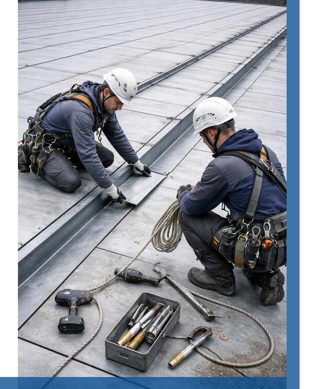 Ремонт фальцевой кровли в Сыктывкаре от 722 р. | ВЫСОТНИК-Скт