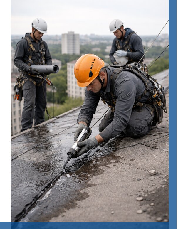 Устранение протечек кровли в Сыктывкаре от 12373 р. | ВЫСОТНИК-Скт