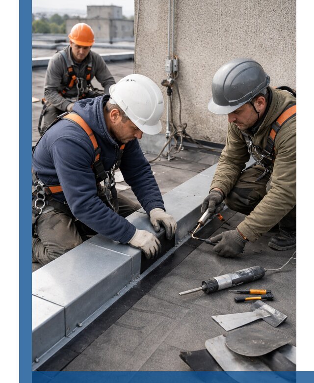 Ремонт кровельных примыканий в Сыктывкаре профессионально