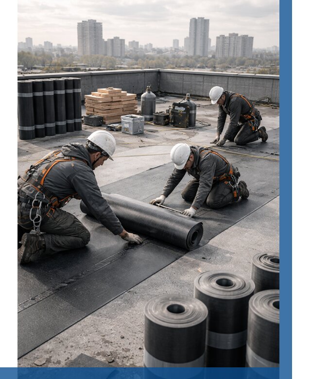 Монтаж мягкой кровли под ключ в Сыктывкаре от 464 р. | ВЫСОТНИК-Скт