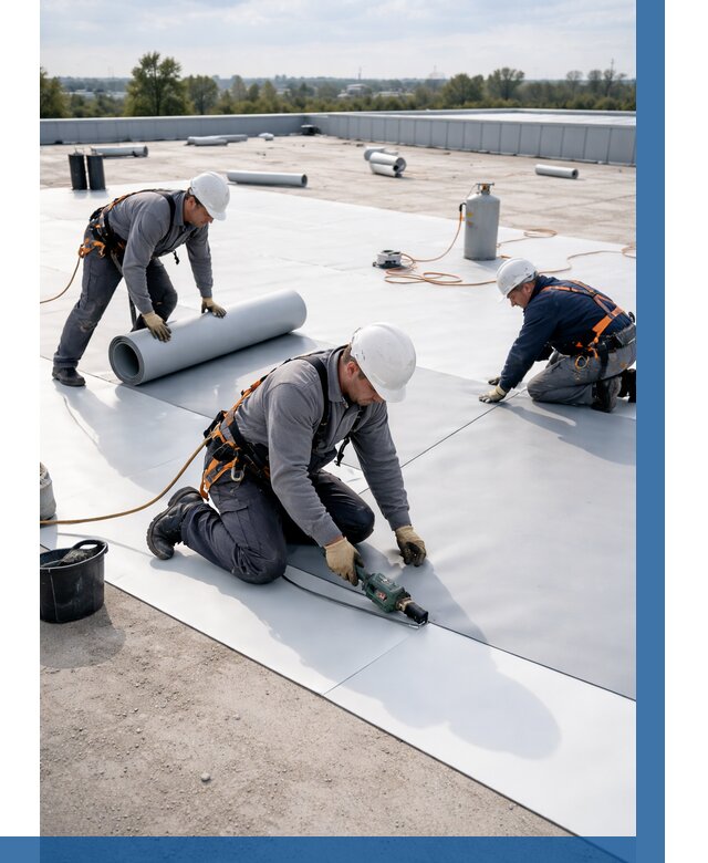 Монтаж мембранной кровли под ключ в Сыктывкаре от 1237 р. | ВЫСОТНИК-Скт