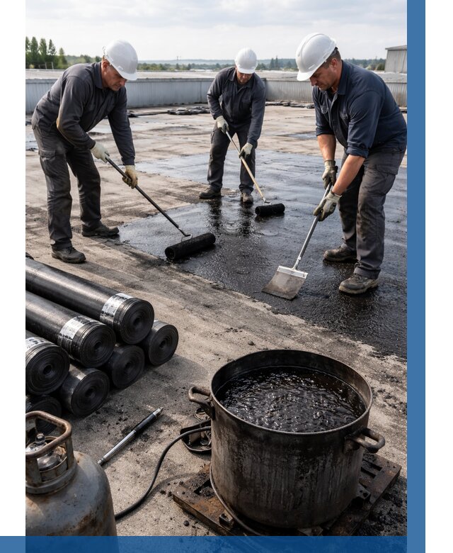 Гидроизоляция кровли мастикой в Сыктывкаре от 619 р. | ВЫСОТНИК-Скт