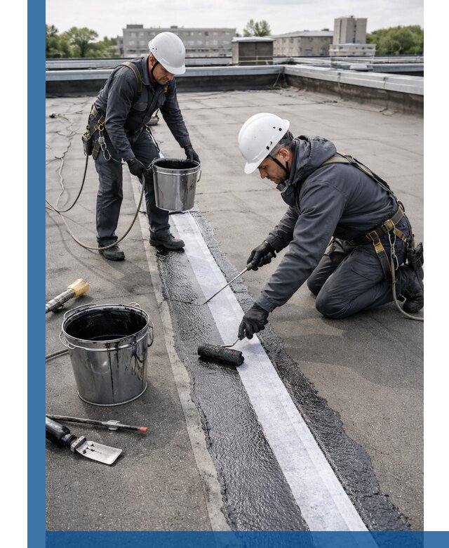 Гидроизоляция кровли мастикой в Сыктывкаре надежная защита