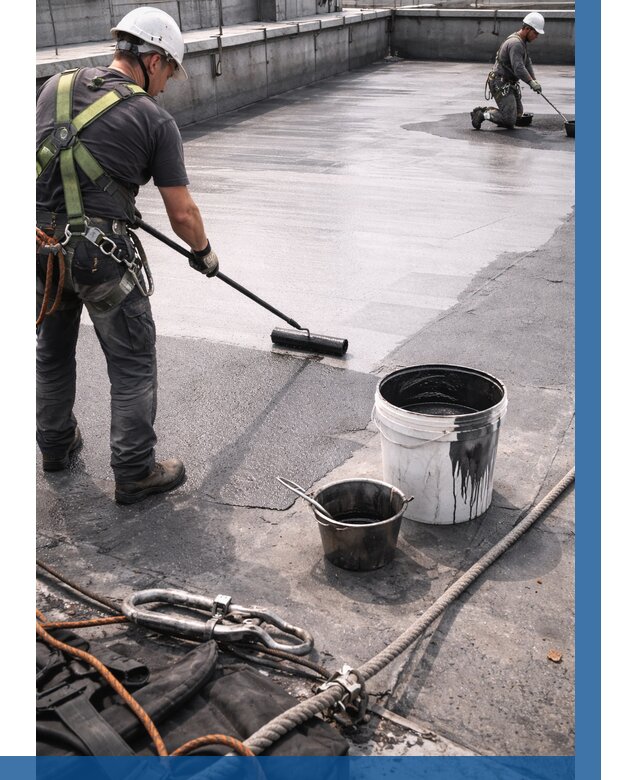 Гидроизоляция кровли жидкой резиной в Сыктывкаре от 516 р. | ВЫСОТНИК-Скт