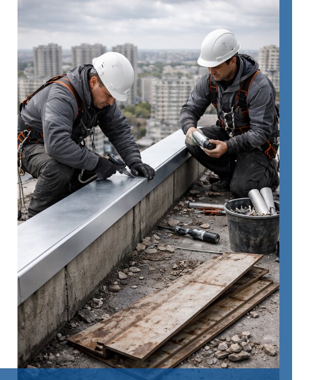 Замена парапетных крышек под ключ в Сыктывкаре от 1237 р. | ВЫСОТНИК-Скт