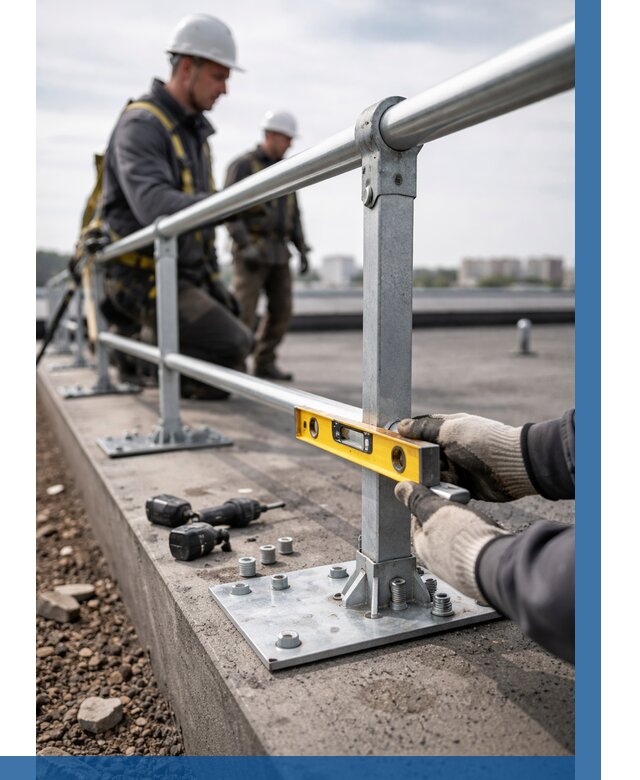 Монтаж кровельного ограждения в Сыктывкаре от 1237 р. | ВЫСОТНИК-Скт