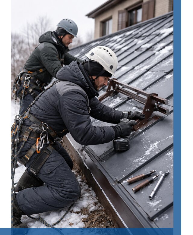 Монтаж снегозадержателей в Сыктывкаре от 464 р. | ВЫСОТНИК-Скт