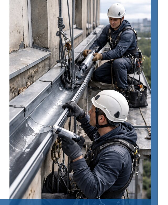 Ремонт водосточных желобов в Сыктывкаре от 6702 р. | ВЫСОТНИК-Скт