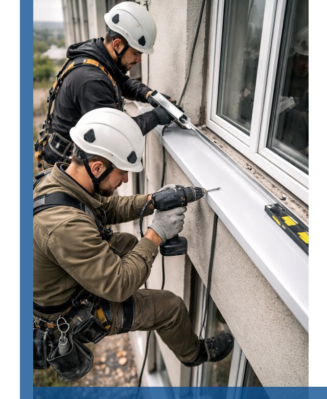 Профессиональный монтаж оконных отливов и отведения воды в Сыктывкаре