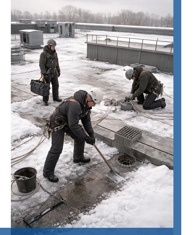 Абонентское обслуживание кровли зимой в Сыктывкаре от 8249 р. | ВЫСОТНИК-Скт