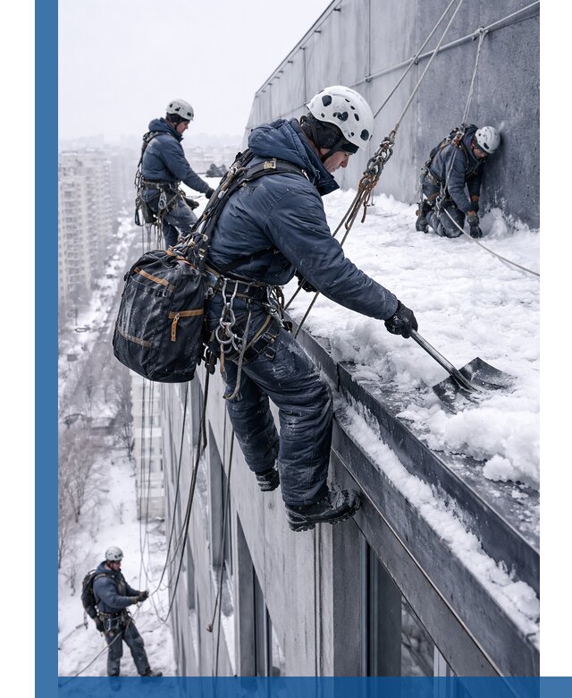 Абонентское обслуживание кровли зимой в Сыктывкаре регулярный уход