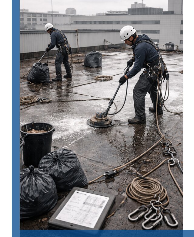 Плановая очистка кровли по графику в Сыктывкаре для безопасности