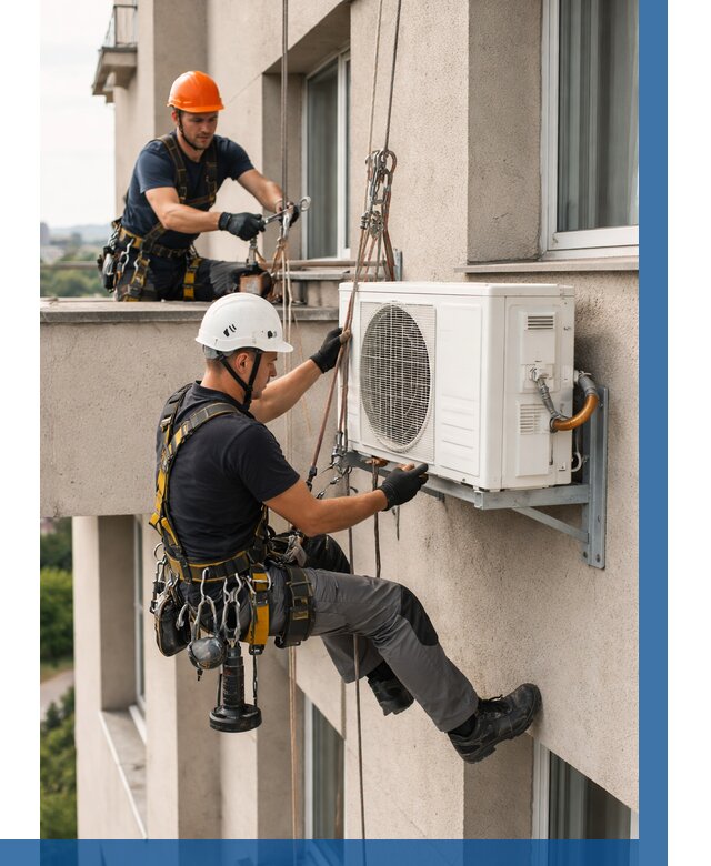 Монтаж внешнего блока кондиционера в Сыктывкаре от 6702 р. | ВЫСОТНИК-Скт