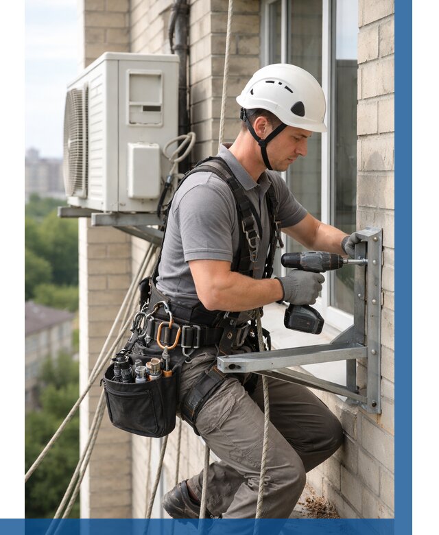 Установка кронштейнов кондиционера в Сыктывкаре от 3609 р. | ВЫСОТНИК-Скт