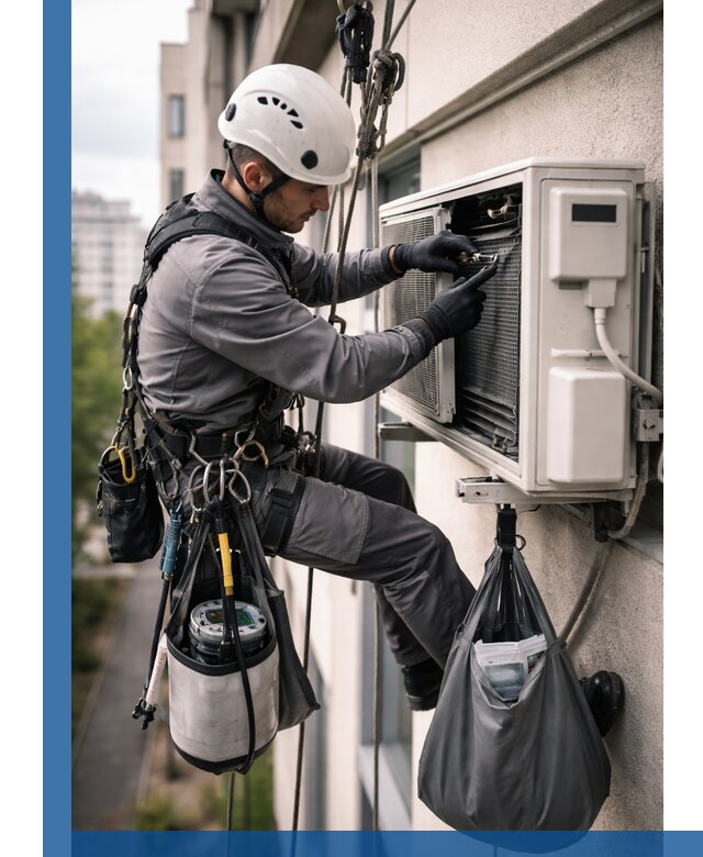 Обслуживание внешнего блока кондиционера в Сыктывкаре профессионально