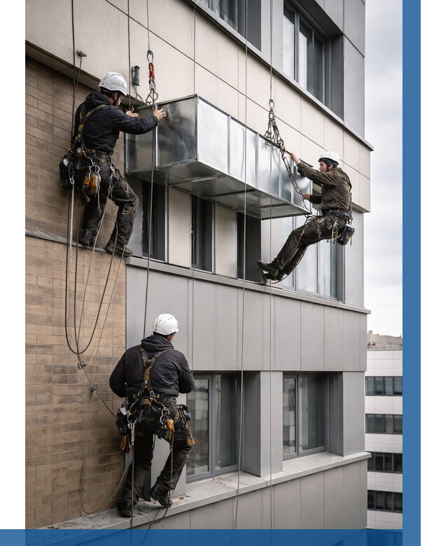 Монтаж воздуховодов на фасаде в Сыктывкаре от 1547 р. | ВЫСОТНИК-Скт