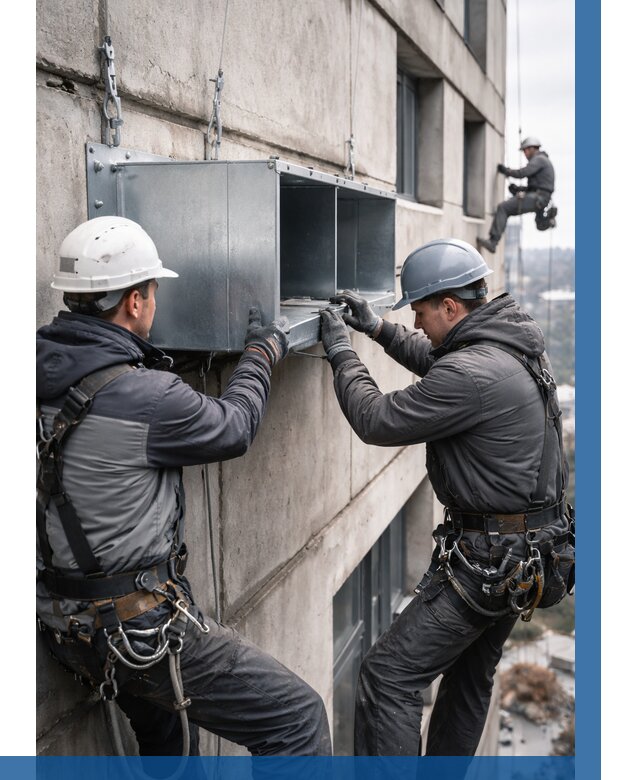 Монтаж вентиляционных коробов в Сыктывкаре от 3093 р. | ВЫСОТНИК-Скт