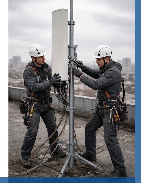 Монтаж антенн связи на крыше в Сыктывкаре от 8764 р. | ВЫСОТНИК-Скт