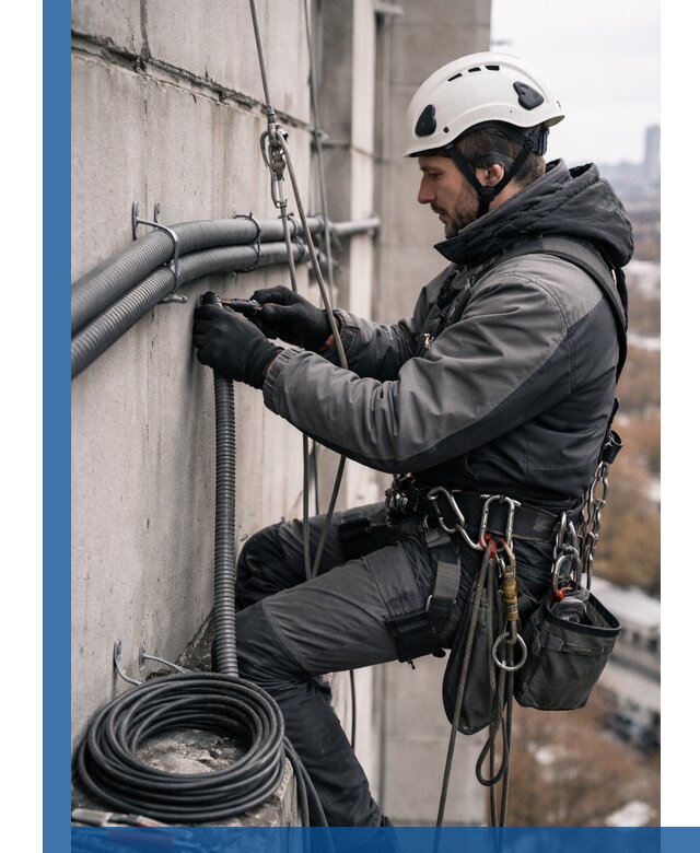 Профессиональный монтаж гофры для кабеля в Сыктывкаре с гарантией