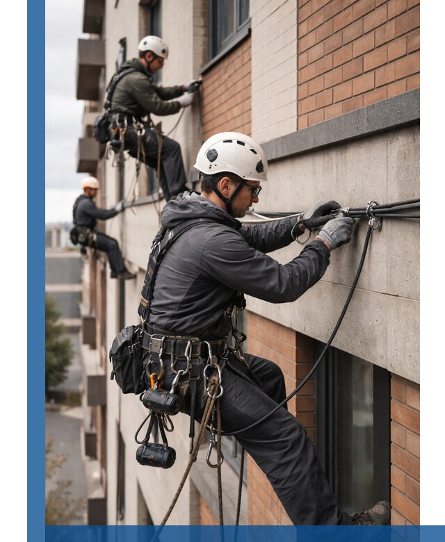 Крепление кабеля на фасаде монтаж и крепеж в Сыктывкаре