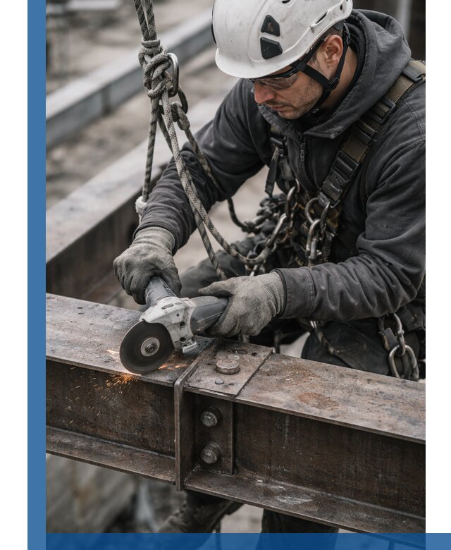 Резка металла на высоте в Сыктывкаре для зданий и конструкций