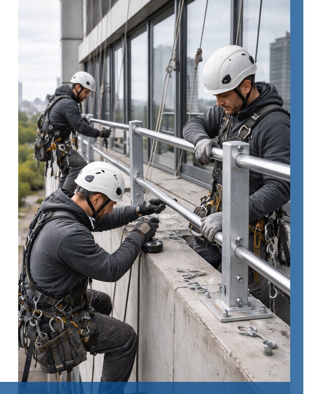Монтаж ограждений на высоте в Сыктывкаре, от 1237 р. | ВЫСОТНИК-Скт