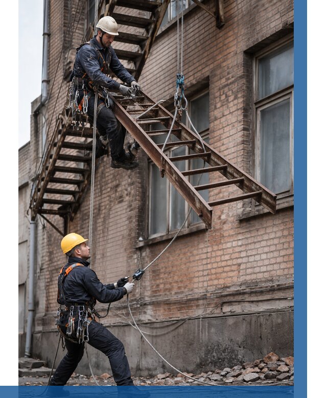 Демонтаж пожарной лестницы в Сыктывкаре от 12373 р. | ВЫСОТНИК-Скт