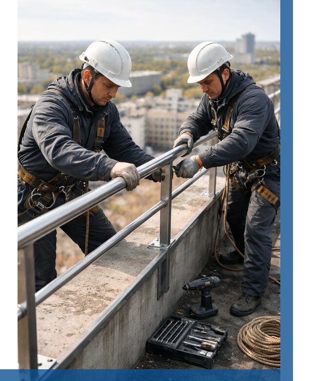 Монтаж перил на высоте в Сыктывкаре от 2578 р. | ВЫСОТНИК-Скт