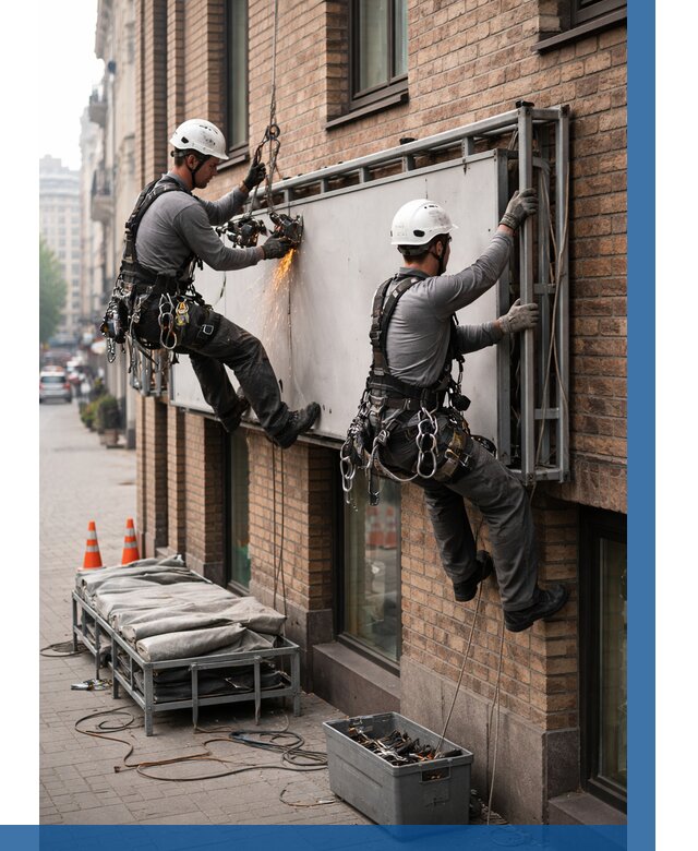 Демонтаж рекламной вывески в Сыктывкаре от 6702 р. | ВЫСОТНИК-Скт